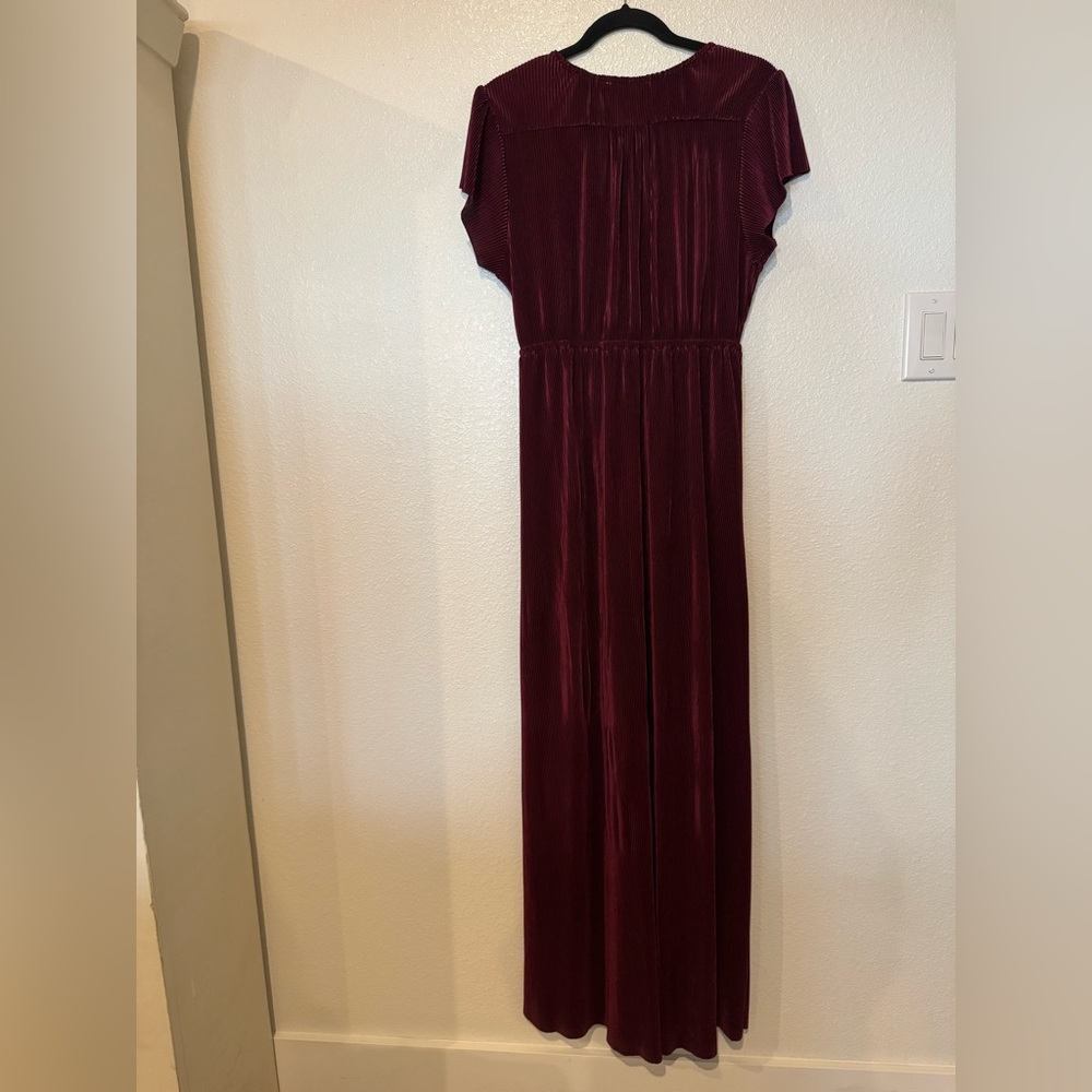 Baltic Born Athena Pleated Maxi Dress Women’s XL Mulberry Wedding Bump Friendly - Picture 7 of 12